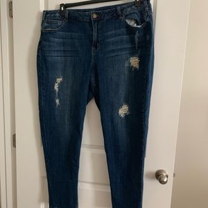 Lane Bryant Jeans w/ gold patches